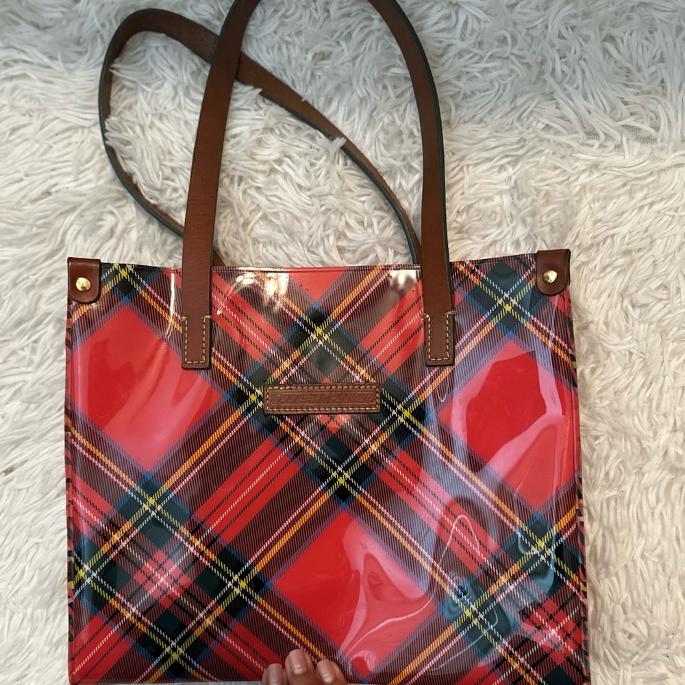 Dooney & Bourke plaid short handle bag